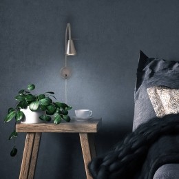 BrilonerLEDwandlampTusanikkelmetaal45cmflexibelearm