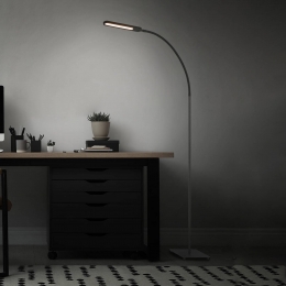 BrilonerLEDvloerlampServodimbaarCCTzwart