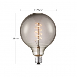 LucandeLEDlampE27G1254Wrook1800Kdimbaar