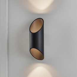 SOLLUXLIGHTINGWandlampSaturn30updownzwart