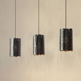 LindbyhanglampAralenazwartgoud3-lampslengte93cm