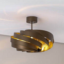 EulunaVentoplafondlampkoffiebruin50cm