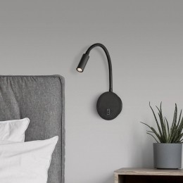 ACBILUMINACINLEDleeslampLyonflexibelearmschakelaarzwart