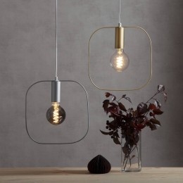 STARTRADINGDecoratie-hanglampShapemetvierkantzilver