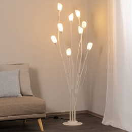 JupiterVloerlampGloriosacrmeglas9-lamps