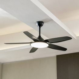 LucandeLEDplafondventilatorDivianzwartDCstilCCT