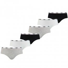 PumaHipsterDamesZwartWitGrijs6-Pack-L