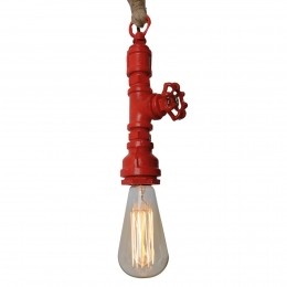 NveHanglampVintagemethennepkabel-rood