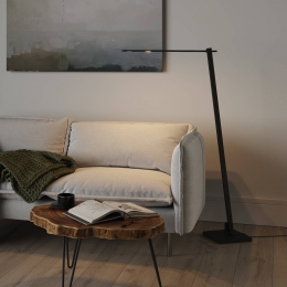 BYOKNastroneLEDvloerlampjusteerbaarzwart