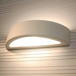 SOLLUXLIGHTINGWandlampBowupdownvankeramiekwitBreedte38cm
