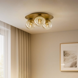 EMIBIGLIGHTINGPlafondlampSolarzwartgrafiet3-lamps