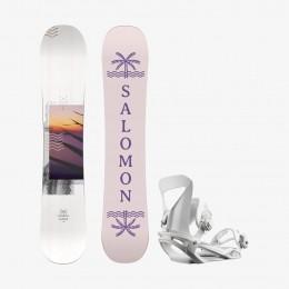 SalomonBesteTestSetLotusInclBindingSnowboardSetDames142