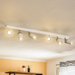 Eko-LightPlafondspotJokerwitzilver6-lamps