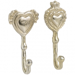 WandhaakHartGoud-2Stuks