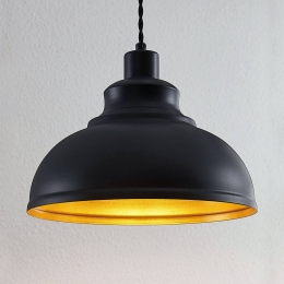 LindbyVintagehanglampAlbertinemetaalzwart