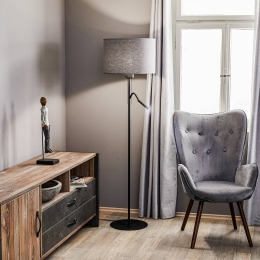 NowodvorskiLightingVloerlampHotelPlus-grijzekapenleeslamp