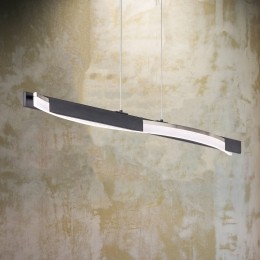 FISCHERHONSELHanglampBridgezwartnikkelkleuriglengte95cm