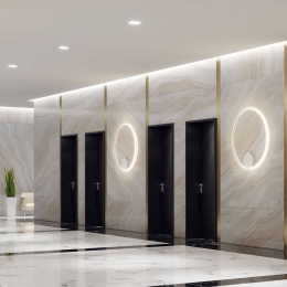 FabbianOlympicLEDwandlamp3000K110cmwit