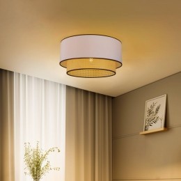 DuollaPlafondlampBohorotantextielbeigewit