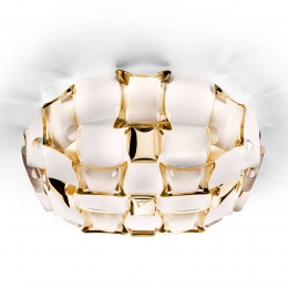 SlampMidaplafondlamp50cmwit-goud