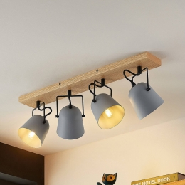 LindbyAdalinplafondlamp4-lampsgrijs