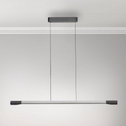 PaulNeuhausLEDhanglampHoopaluminiumkleurig128cmdimbaar