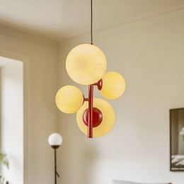 ALDEXHanglampJoelwijnroodwit4-lamps