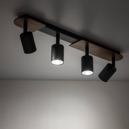 TKLightingPlafondspotCoverWoodnotenhout4-lamps