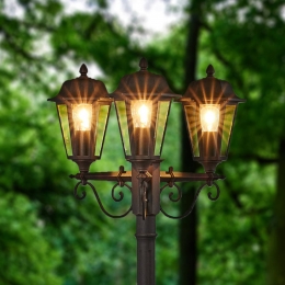 LindbybuitenlampLamina172cm3-lampszwart-roestE27