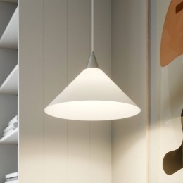 LindbyHanglampPetrawitglas40cmkegelE27
