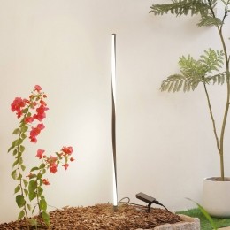 LindbyLEDlampopzonne-energieSabrielrechtzwartaluminium3000K