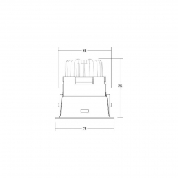 BRUMBERGSpotBinatodimbareaansluitdooszwart