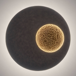 HollnderLEDwandlampLuina80cmbinnengoud