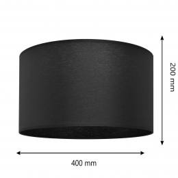 HELAMLampenkapAlba40cmE27zwart