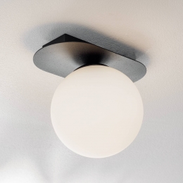 EMIBIGLIGHTINGPlafondlampPlazazwartopaal1-lamp