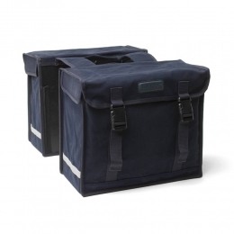 dubbelefietstasCanvasDeluxezwart