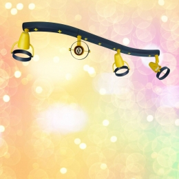 NiermannStandbyJoanplafondspotblauw-geel70cmkunststof4xGU10