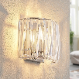 LindbywandlampSofiatransparantacryl23cm