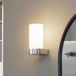 LucandeBasolobadkamerwandlampchroomhoogte172cmglas