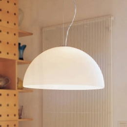 OluceSonora-Hanglampvanopaalglas50cm