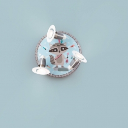 ElobraPlafondlampLittleIndiansWasbeerOskarblauw