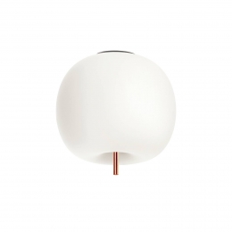 kdlnplafondlampKushikoperkleurigwit16cmglas