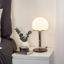 TECNOLUMENWagenfeld-tafellampmetzwartgelaktevoet