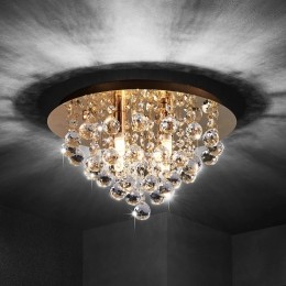 LindbyplafondlampGillion4-lampsgoudkristal35cm
