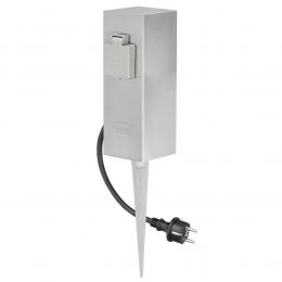 LedinoDubbelecontactdooszuilConnectS2wgrondpinGrondpin