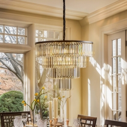 NowodvorskiLightingHanglampCristaltransparantzwart71cm