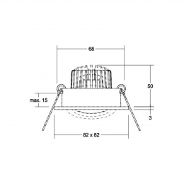 BRUMBERGLEDinbouwspotTirrel-Sdimbaarchroom