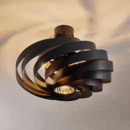 DomiluceVentoplafondlampzwart60cmmetaalE27