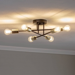 EulunaPlafondlampAnvilzwartgoud6-lamps