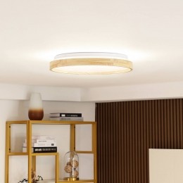 LindbySmartLEDplafondlampMirrenhout495cmCCTTuya